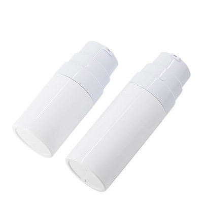 بطری های لوازم آرایشی شیشه ای بدون هوا اکریلیک آلومینیومی Mini PP 15ml 30ml 50ml