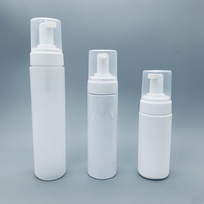 ضد عفونی PE بطری پلاستیکی گرد شکل سفید آبی شفاف