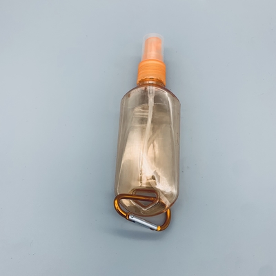 بطری پلاستیکی دست خالی 60 میلی لیتری ضدعفونی کننده اسپری پت مسافرتی با کارابین